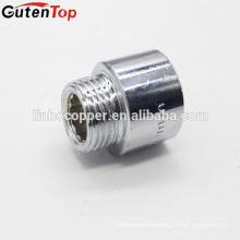 GutenTop High Quality manufacturer chrome plated brass cp extension nipple,reducing pipe nipple